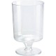 wijnglas met voet plastick